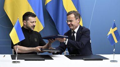 Зеленски подписа споразумение с Швеция в областта на сигурността