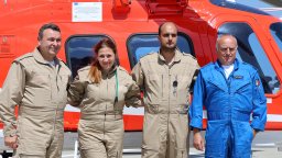 Екипажът на въздушната линейка: Първата спасителна мисия мина гладко