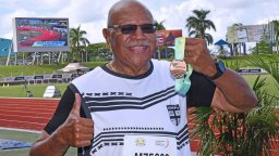 75-годишният премиер на Фиджи грабна бронз в тласкане на гюле