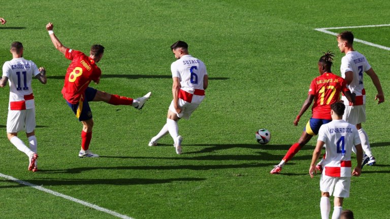 Млада и мощна Испания нокаутира "като гост" Хърватия в Берлин с три бързи гола 