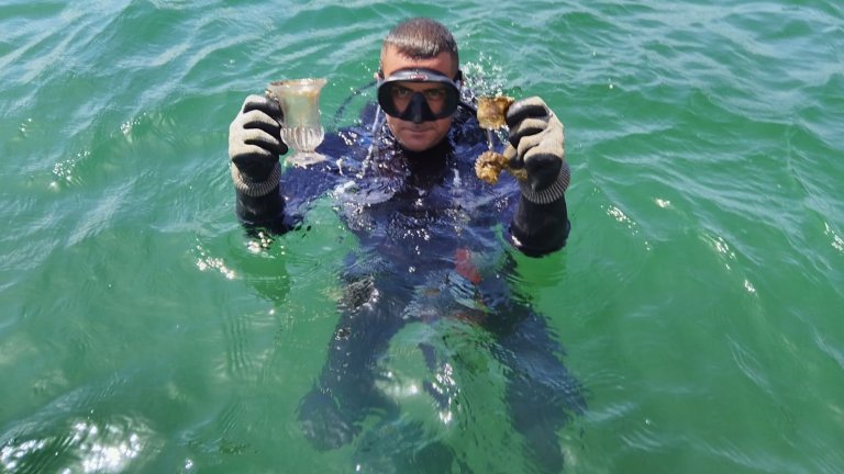 Започнаха подводните археологически проучвания при нос Чироза в залива Ченгене скеле