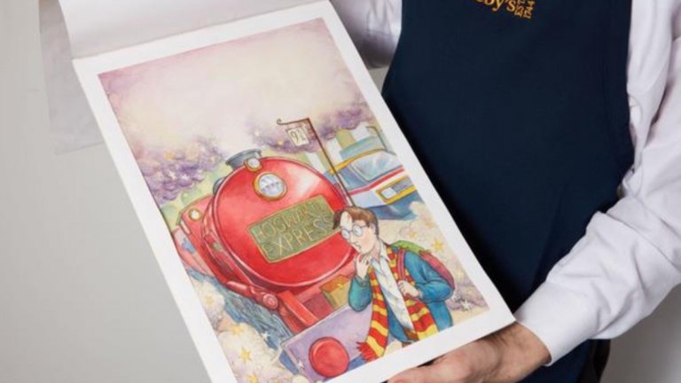 Рисунка за корицата на първата книга за Хари Потър достигна рекордните 1.9 млн. долара