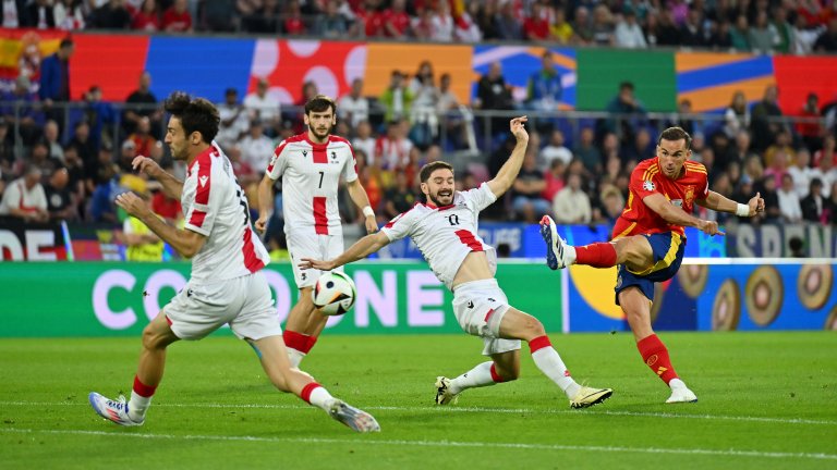 Евро 2024 на живо: Испания - Грузия 0:1, автогол на испанците
