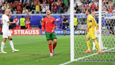 Евро 2024: Португалия - Словения 0:0 (на живо), мощен натиск на Роналдо и компания