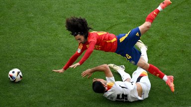 Евро 2024: Испания - Германия 0:0, Педри се контузи (на живо) 