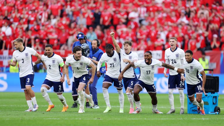 Англия се промъкна към полуфиналите след дузпи срещу Швейцария