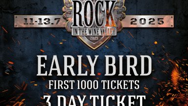 Midalidare Rock In The Wine Valley 2025 се завръща експлозивно с пето издание, 1000 билета ще се продават на "зелено" от утре