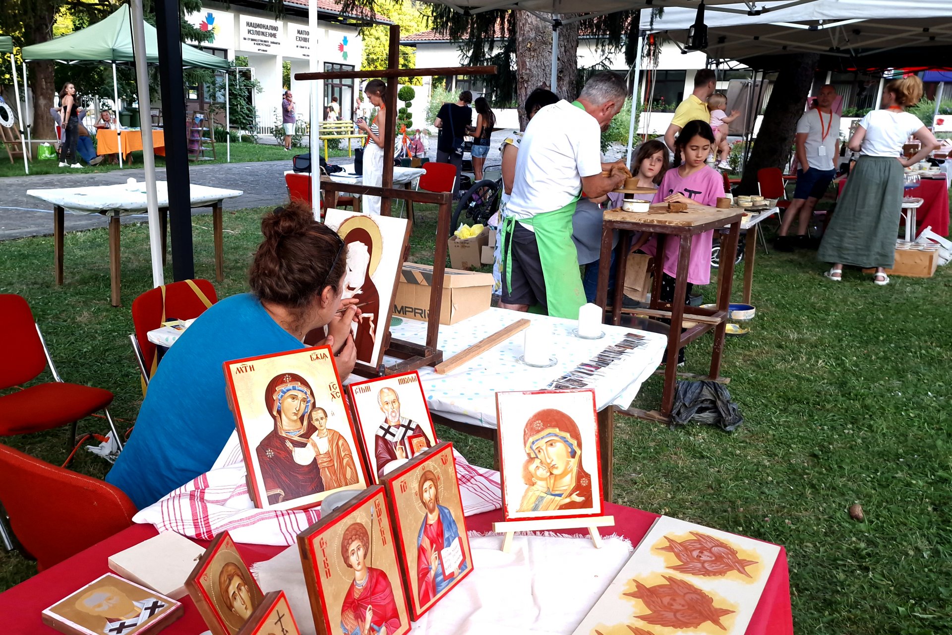 Работилница по иконопис в рамките на Jazz and Art Festival, с. Орешак