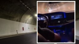 Шофьор мина с 230 км/ч през тунел "Железница" и се похвали с видео