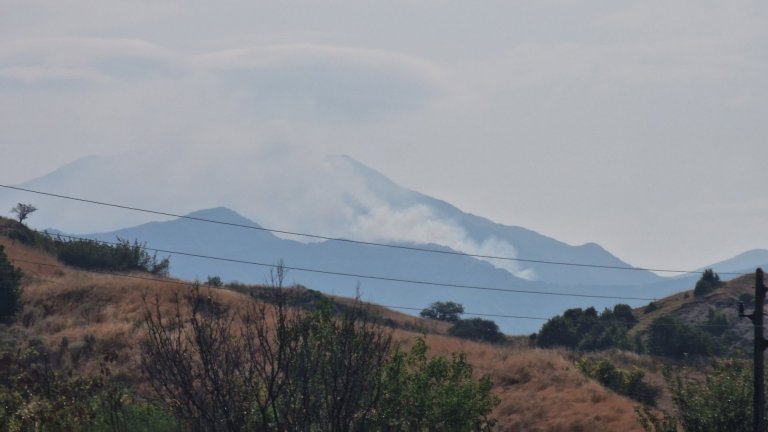 Пожарът в Гърция отново стигна българо-гръцката граница