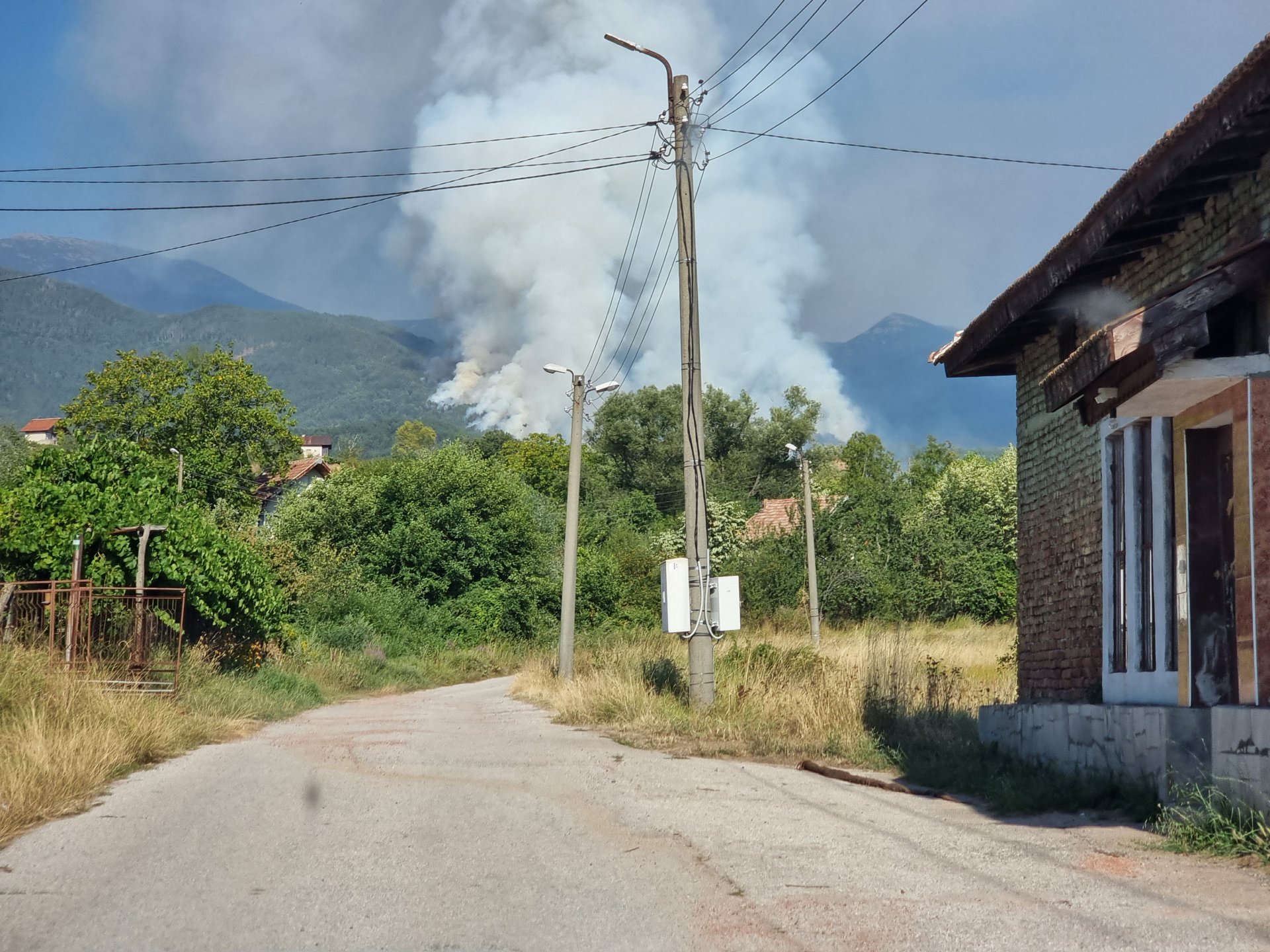 Пожарът край Сенокос