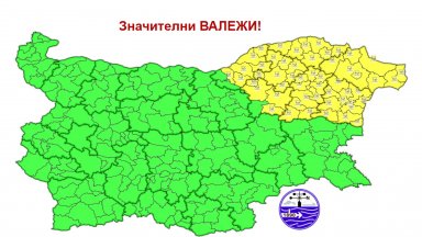 След жегите през август: Обявиха жълт код за интензивни валежи в 7 области