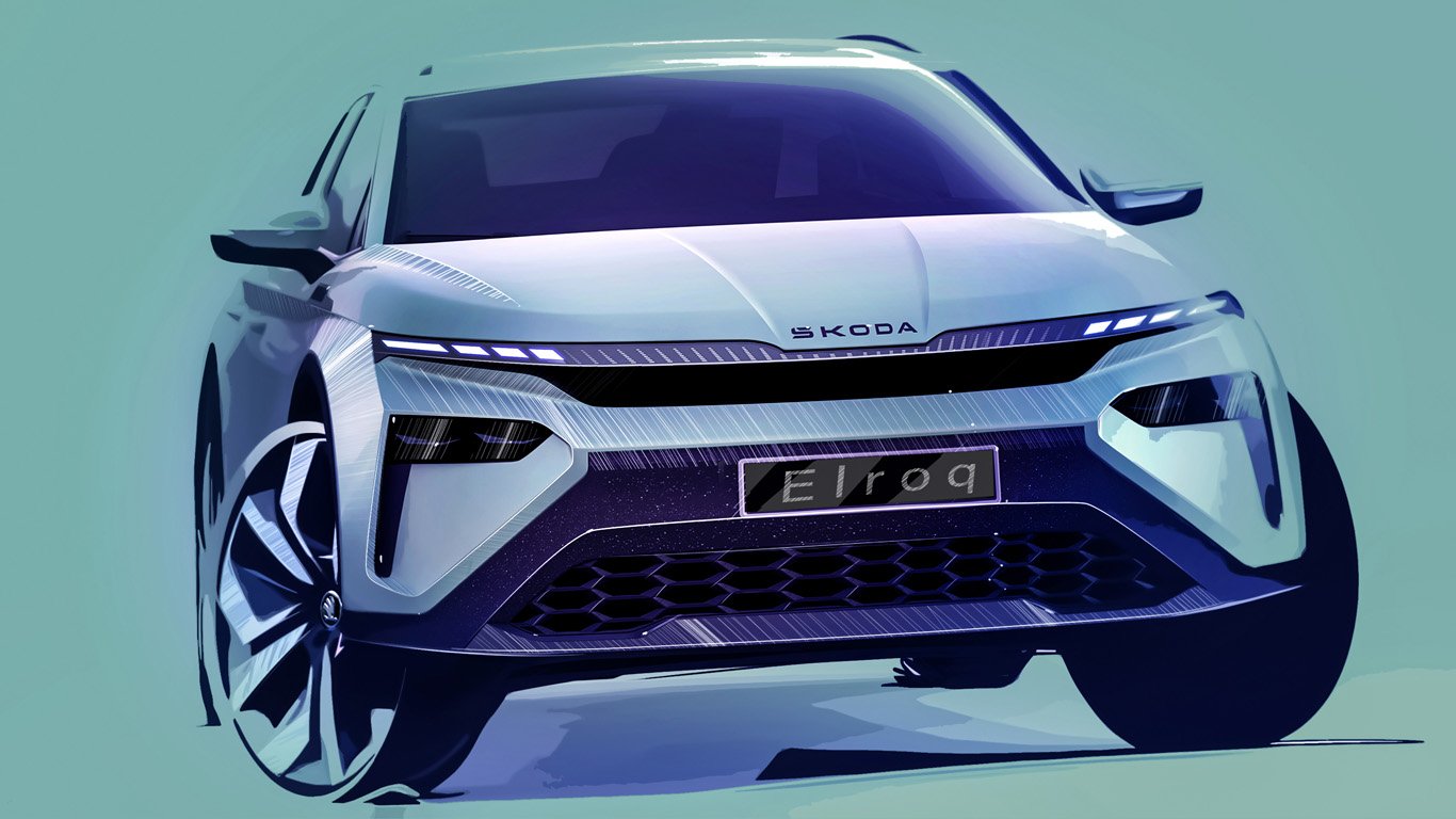 Skoda показа първите екстериорни скици на изцяло новия модел Elroq