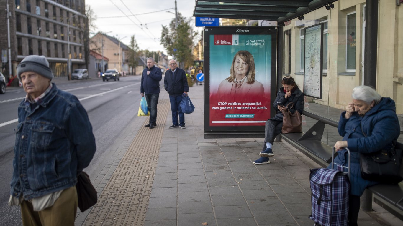 Литовската опозиция ще се опита да затвърди изборната си победа на днешните балотажи