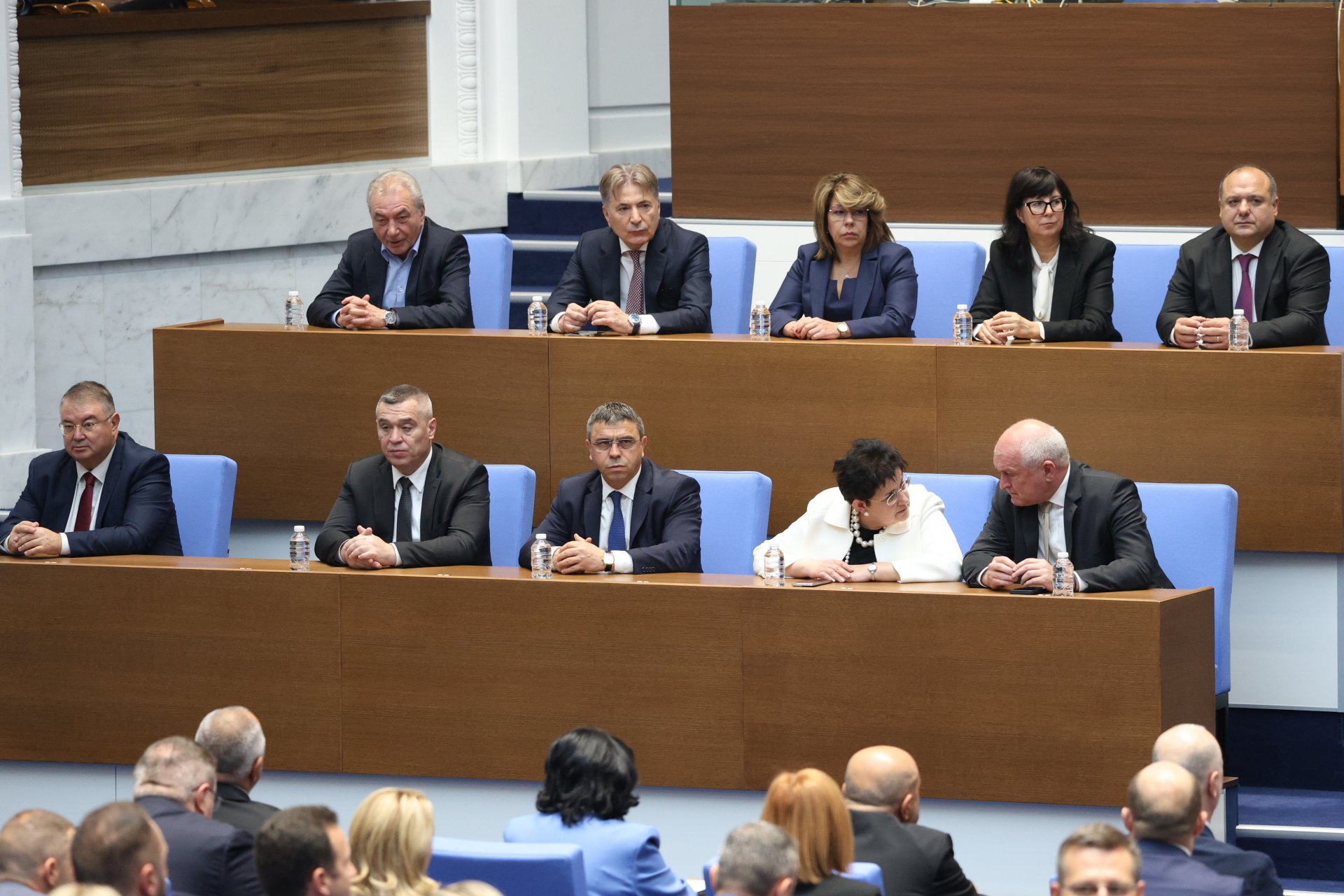 Служебният кабинет присъства на депутатската клетва