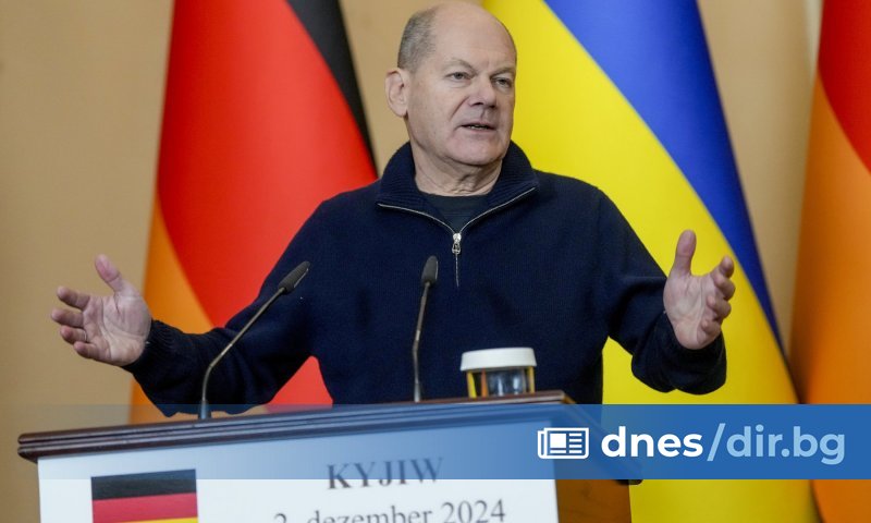Напускащият поста канцлер на Германия Олаф Шолц призова днес да