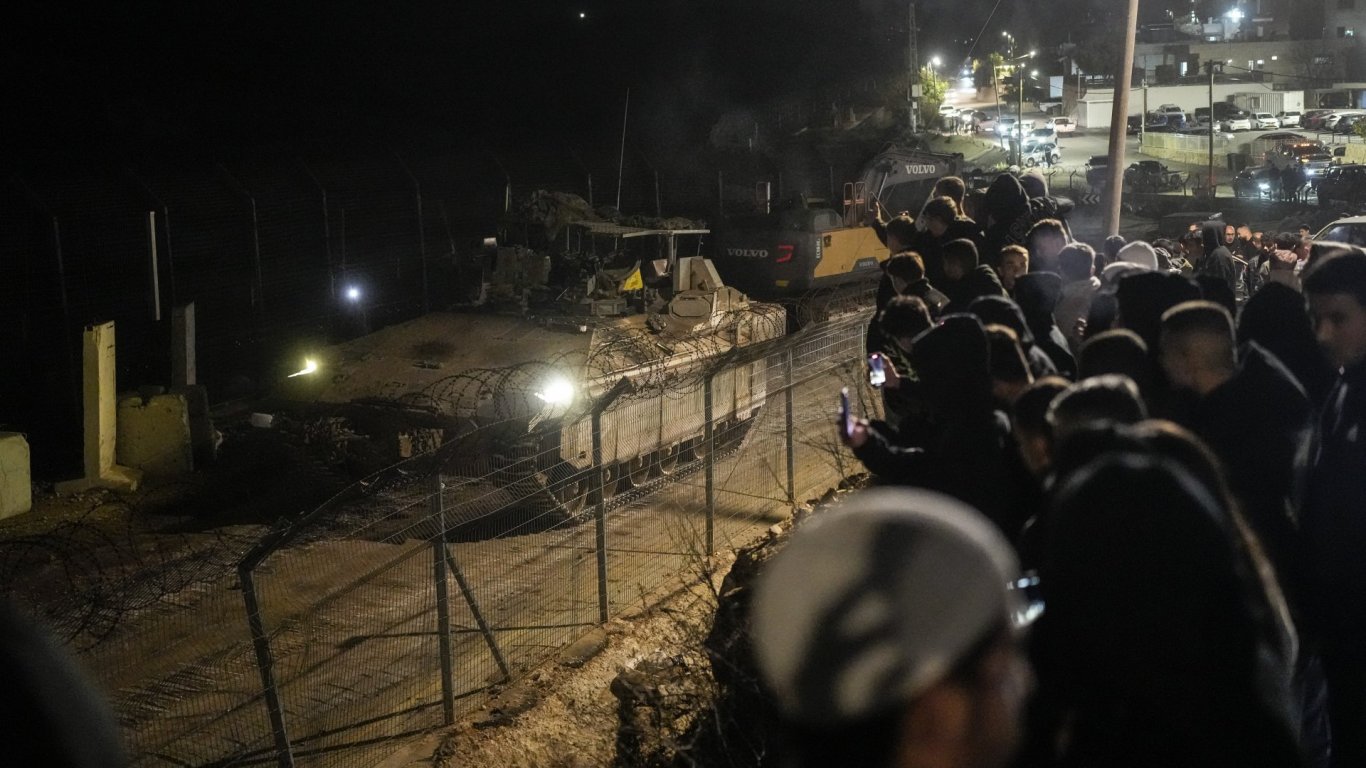 Буферната зона при Голанските възвишения, анексирана от Израел