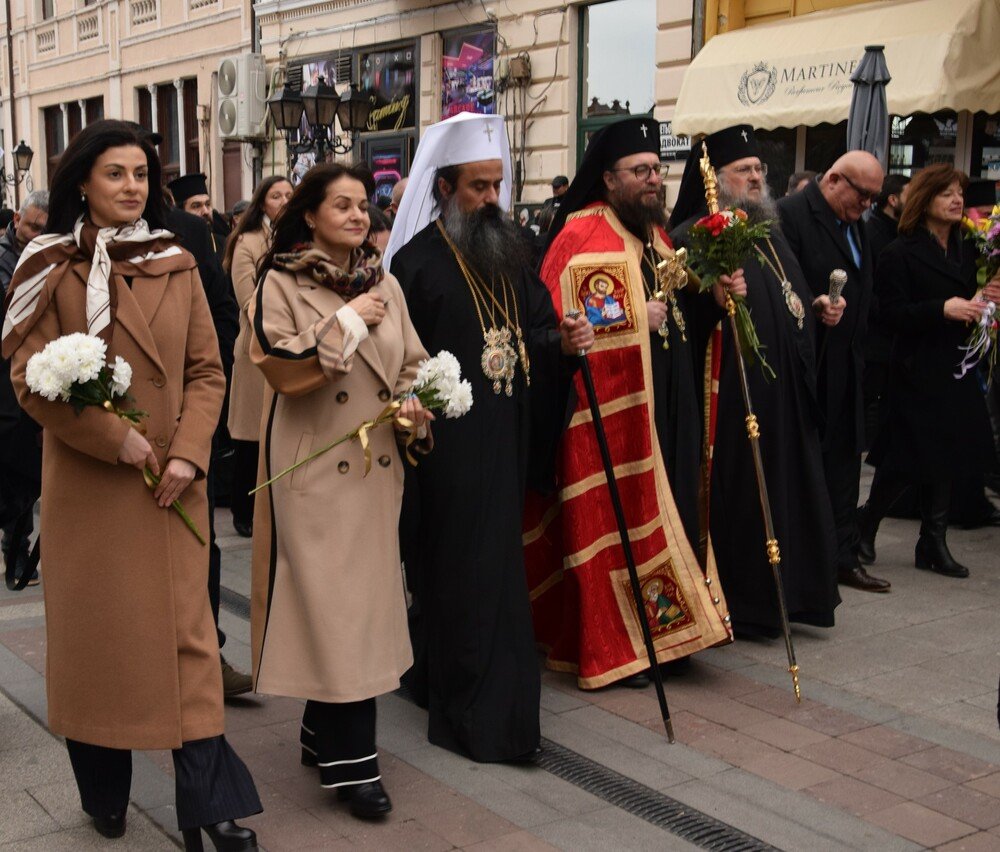 Посрещането на митрополит Пахомий във Видин