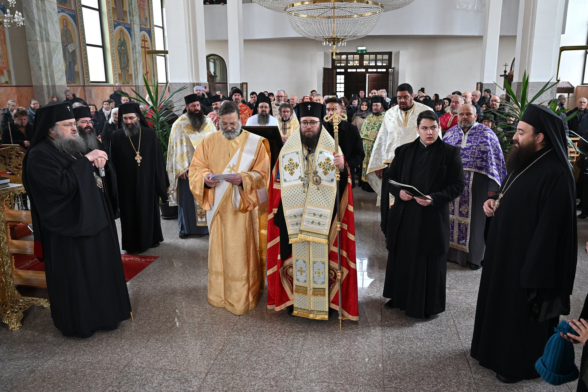 Посрещането на видинския митрополит в Монтана