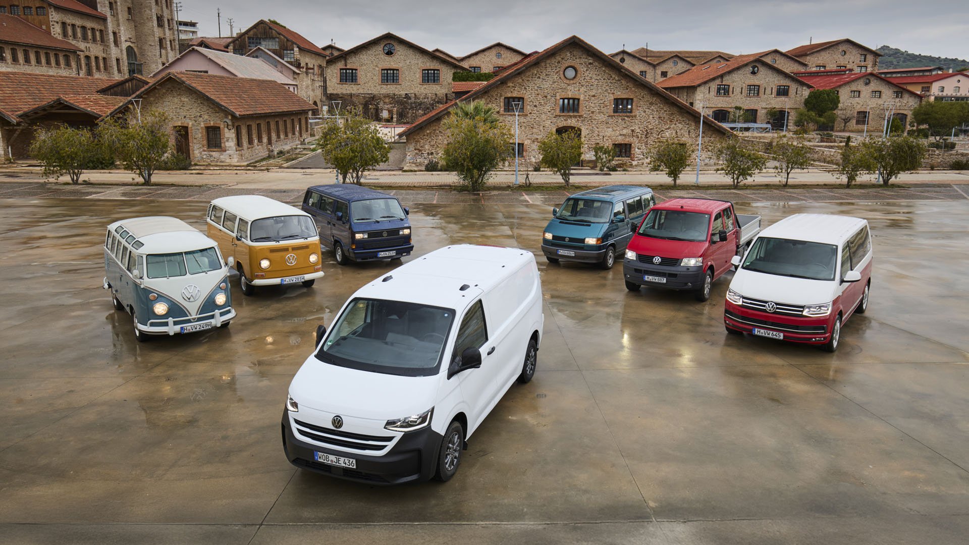 Седемте поколения на Volkswagen Transporter 