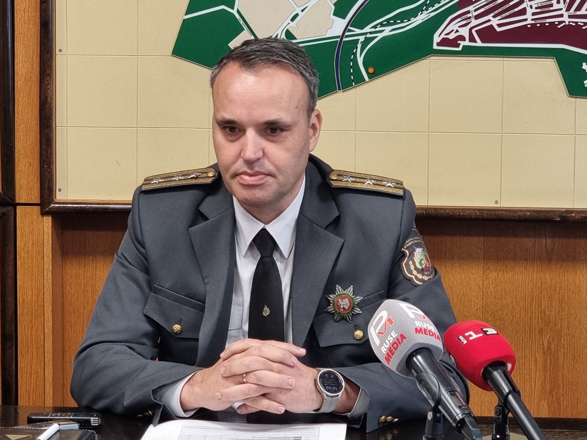 Директорът на противопожарната служба в Русе комисар Светослав Войчев