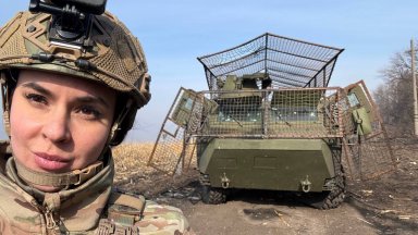 Военният кореспондент на държавната руска телевизия Първи канал Анна Прокофиева