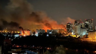 Руските сили извършиха късно снощи масирано нападение с дронове срещу