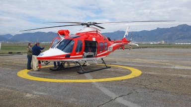 Третият български хеликоптер за оказване на спешна медицинска помощ по