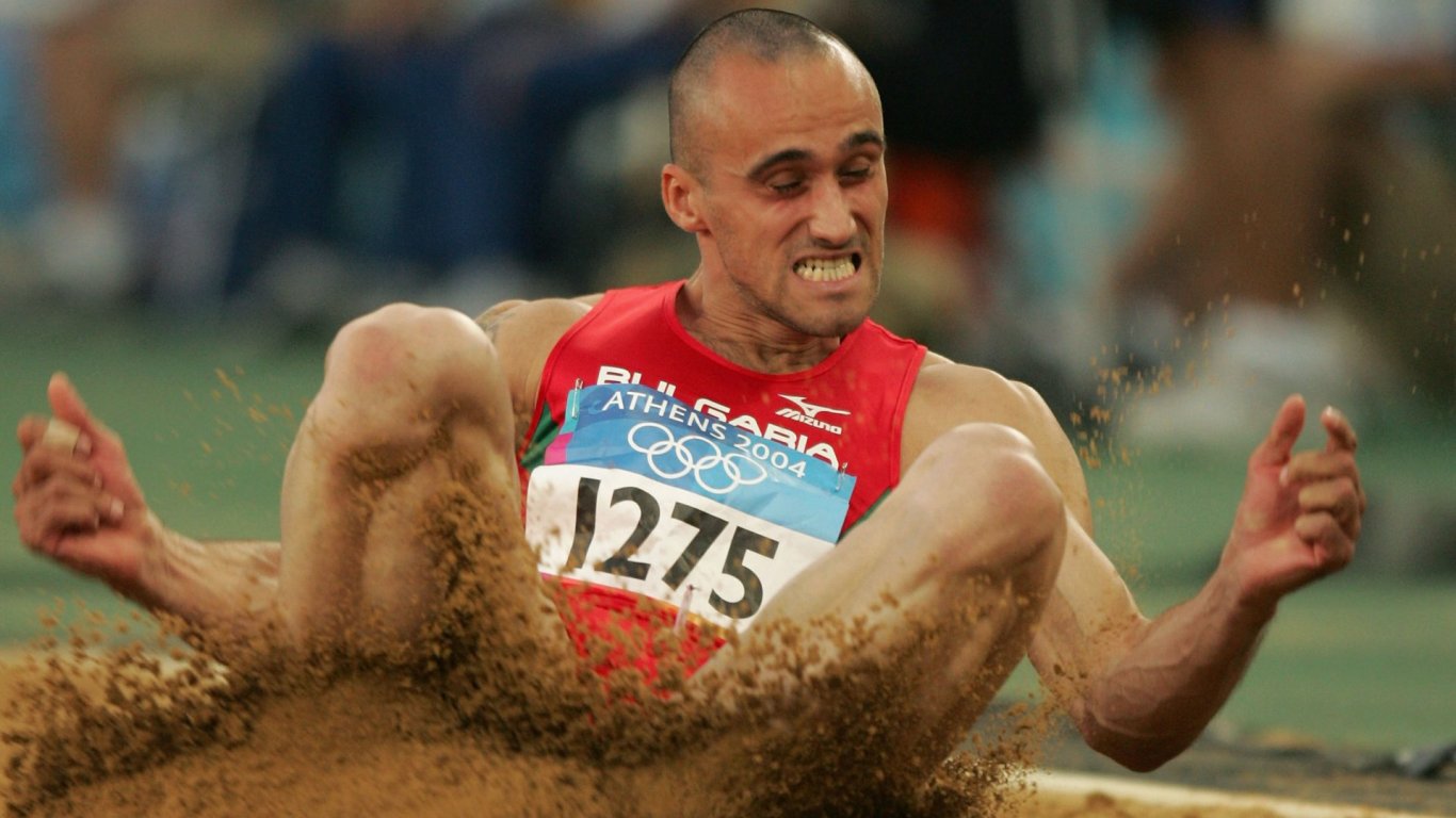 Петър Дачев на Олимпиадата през 2004 г.