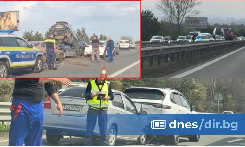 Три катастрофи блокираха магистрала Тракия от изхода на София до