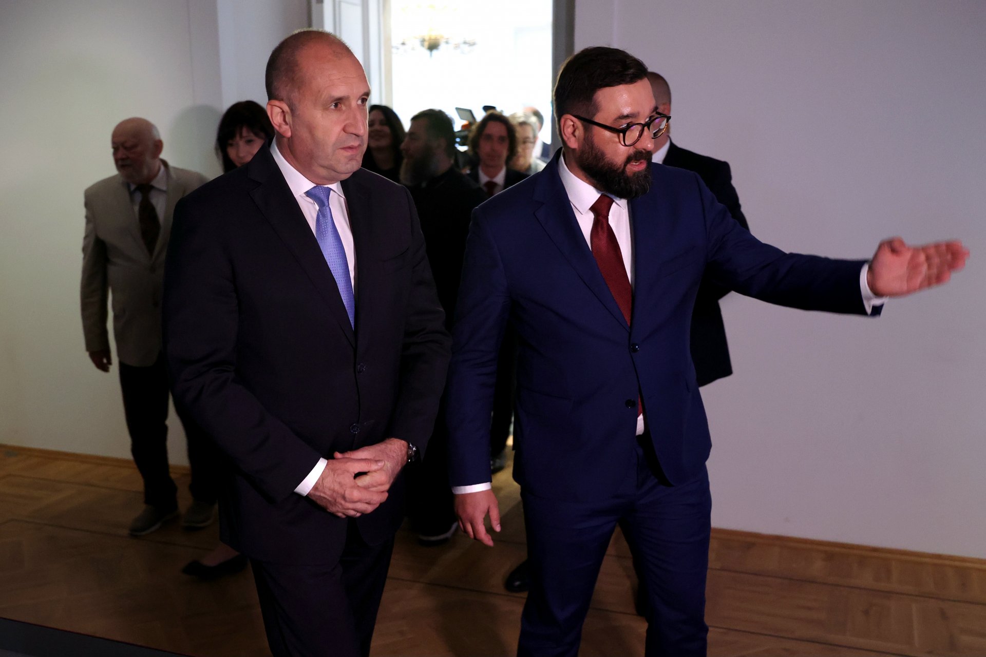 Президентът Румен Радев заместник-директора на Националната библиотека на Полша Доминик Чиешковски 