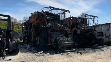 Земеделска техника за милиони левове е унищожена след умишлен палеж