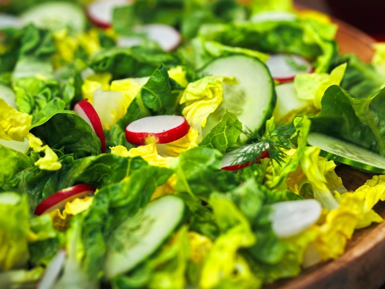 Пролетни салати с маруля и репички