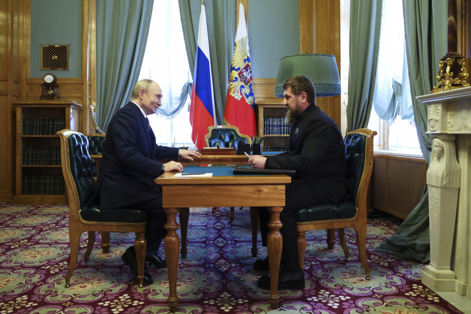 Владимир Путин и Рамзан Кадиров