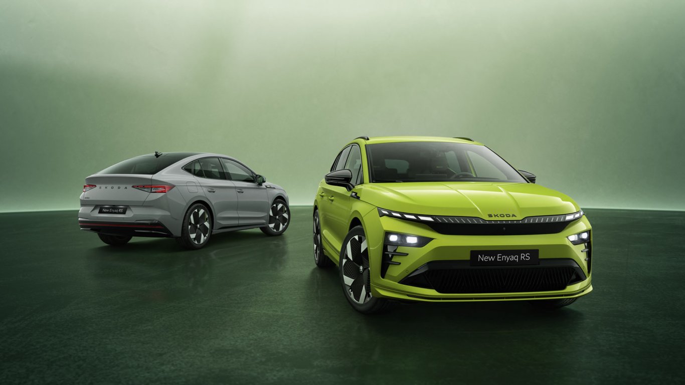 Skoda Enyaq RS получи нов външен вид и по-богато стандартно оборудване