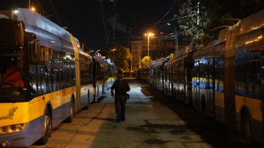 Протестът парализира градския транспорт в София