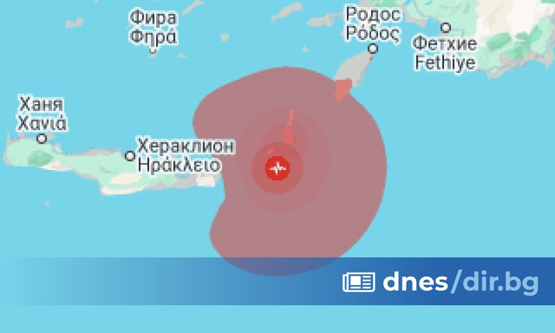 Силно земетресение събуди жителите на остров Крит в Гърция рано