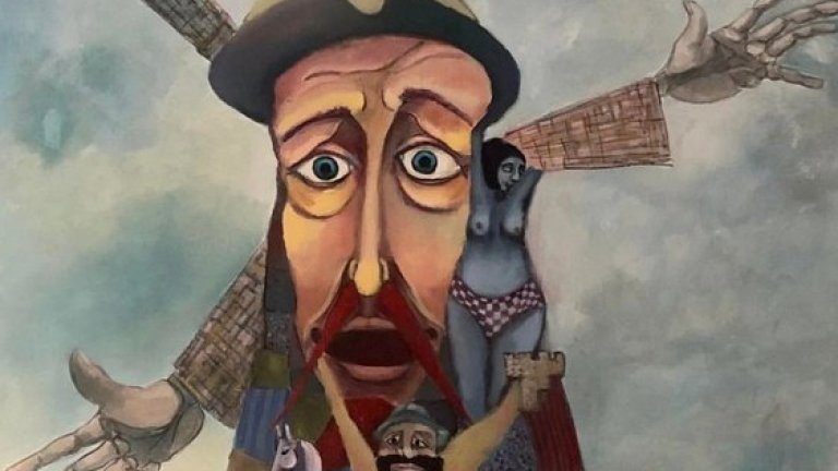 Васил Василев-Зуека представя днес изложба "Моят Дон Кихот" в София