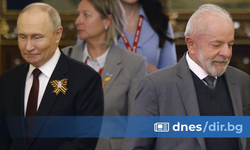 Президентът на Русия Владимир Путин и колегата му от Бразилия