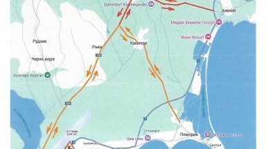 Започва ремонт на пътя за "Сарафово", затварят за месец едното платно