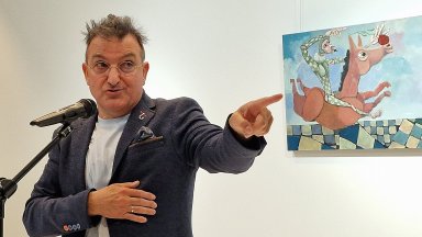 Васил Василев-Зуека за първата си изложба в София: Дон Кихот е човек с голямо Ч