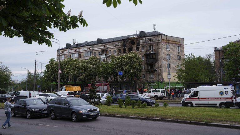 Продължителна руска атака с дронове събуди Киев