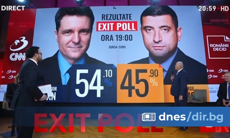 Независимият кандидат и настоящ кмет на Букурещ Никушор Дан води