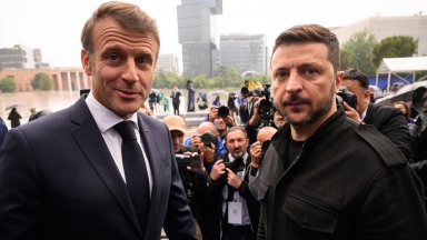Зеленски и Макрон са обсъдили оръжейното производство на Киев
