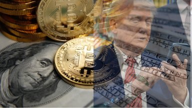 Биткойнът достигна нов исторически връх, а Доналд Тръмп играе ключова роля за това