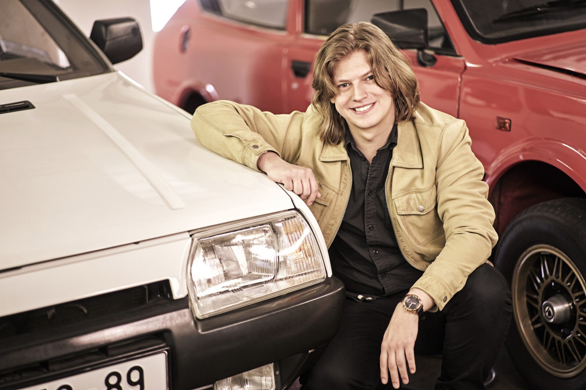 Дейвид Стингъл и оригиналната Skoda Favorit 