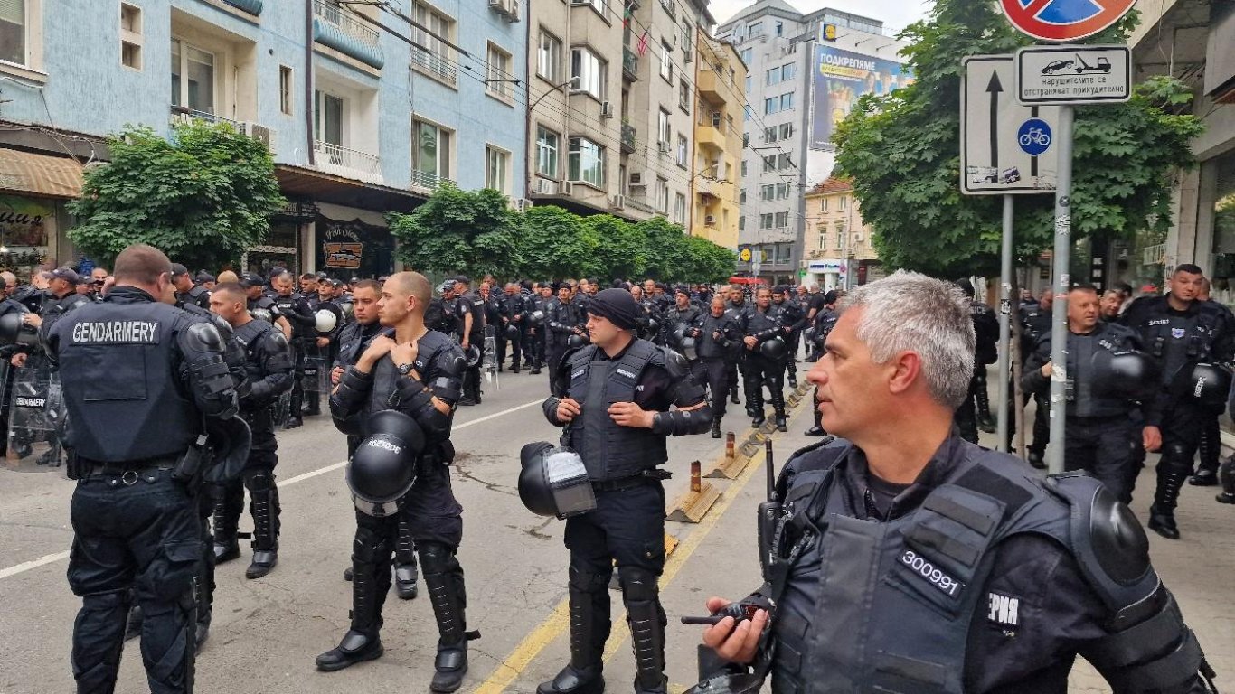 МВР разположи сили на Жандармерията за охрана на протеста в столицата