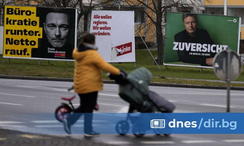 Германската партия Левите за първи път от седем години изпреварва