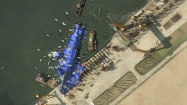 Северна Корея успя да пусне на вода 5000-тонния си разрушител, потънал пред очите на Ким Чен-ун