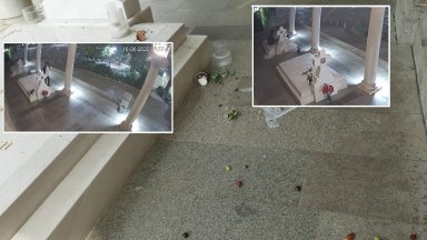Вандал оскверни гробовете на патриарх Неофит и екзарх Йосиф (видео)